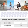 thumbnail image 7 of IKIBVTY 10 Pairs Womens Ankle Cotton Socks Low Cut Thin Short Breathable Sport Casual Socks, 7 of 7