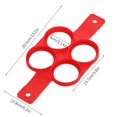 thumbnail image 3 of CHUANK Ring Nonstick Silicone Round Rings Pancake Molds Reusable Silicone Non Stick Pancake Maker Ring Maker, 3 of 5