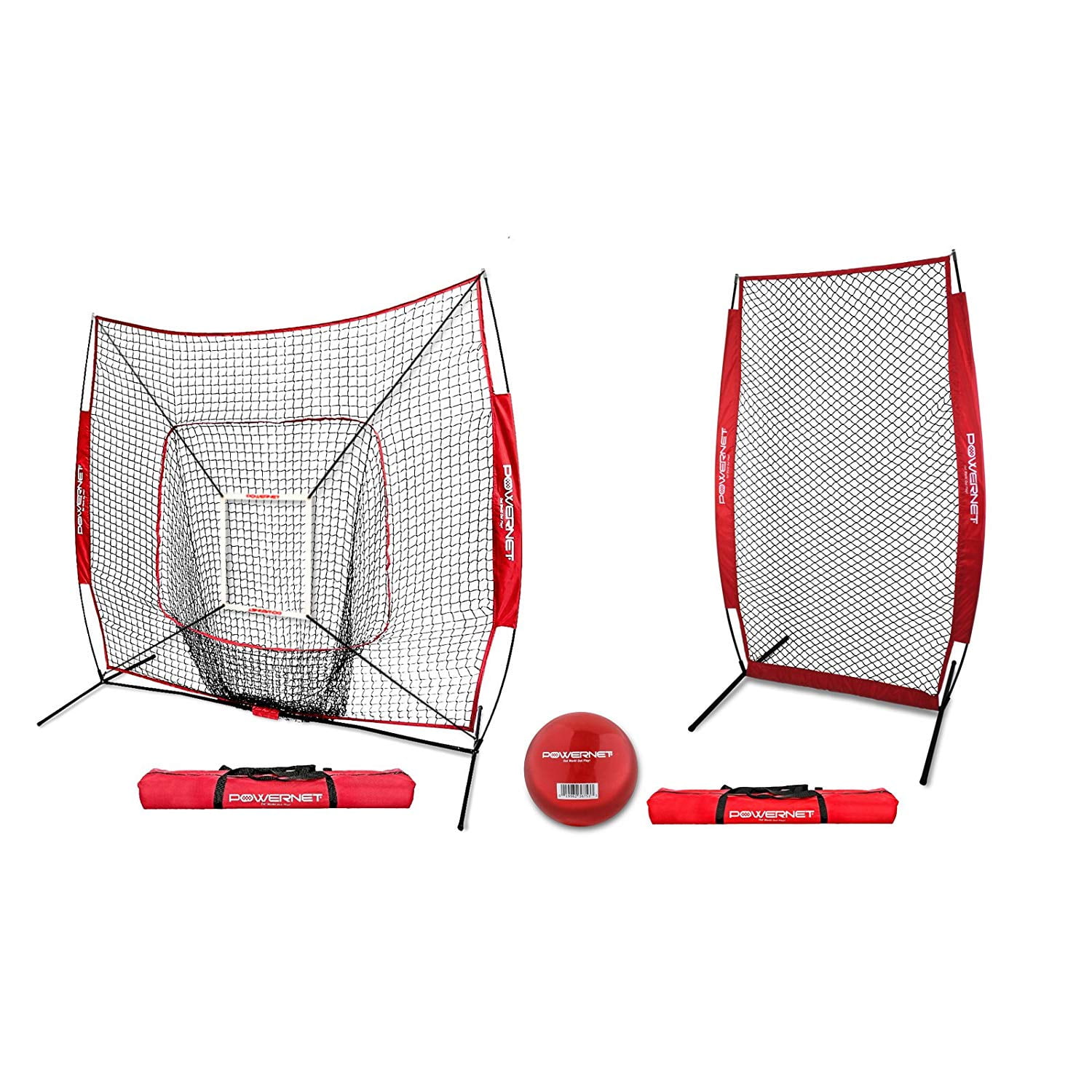 PowerNet I-Screen with Frame and Carry Bag Portable Baseball Pitcher Protection