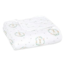 aden anais essentials Cotton Muslin blanket, Pink Bushing Bunnies, Girls