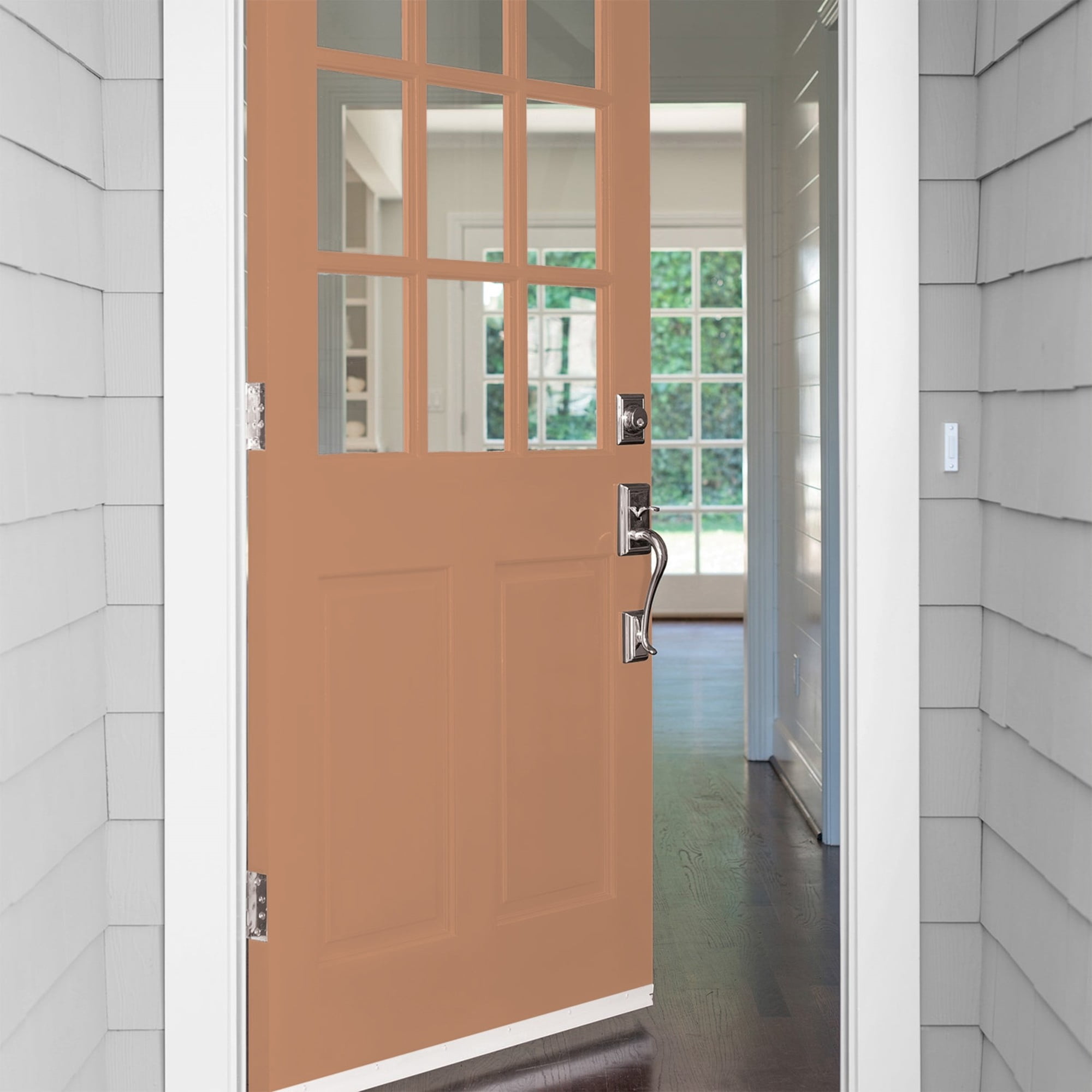 Glidden Fundamentals Honey Graham / Orange, Semi-Gloss Exterior Paint, 1 Gallon