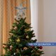 thumbnail image 4 of Adorno navideño colgante de estrella brillante con forma de árbol de Navidad hueco (azul plateado), 4 of 7
