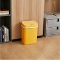 thumbnail image 4 of Nine Stars Automatic Bathroom Trash Can, 3 Gallon Plastic Motion Sensor Garbage Bin with Soft Close Lid, Yellow, 4 of 7