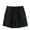 Black, variant on Womens Shorts Women's Solid Color Loose Cotton Crepe Casual Wide Leg Shorts