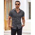 thumbnail image 3 of COOFANDY Men's Dress Shirts Slim Fit Wrinkle-Free Short Sleeve Casual Button Down Shirt, 3 of 6