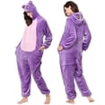 thumbnail image 3 of Pijamas de dibujos animados de ciervo de Navidad para adultos, ropa de dormir para mujeres, monos de animales para bebés, Pijamas de franela para Halloween, 3 of 3