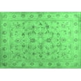 thumbnail image 1 of Ahgly Company Indoor Rectangle Abstract Emerald Green Contemporary Area Rugs, 2' x 3', 1 of 4