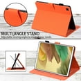 thumbnail image 3 of Dteck Case for Samsung Galaxy Tab A7 Lite 8.7-inch SM-T220 T225 (2021),Magnetic Card Holder Wallet Case PU Leather Kickstand Shockproof Hybrid Rubber Folio Protective Cover,Orange, 3 of 8