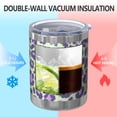 thumbnail image 2 of 12oz Tumblers Green and Purple Of Leopard Print Vacuum Insulated Stainless Steel Travel Tumbler Cups Mug with Lid and Straw for Beer,Coffee,Beverages with Cleaning Brush for Cold & Hot Drinks, 2 of 5