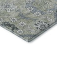 thumbnail image 6 of HomeRoots 667201 8 ft. Artichoke Green & Gray Floral Transitional Washable Round Area Rug with UV Protection, 6 of 7