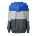 thumbnail image 5 of Black Winter Coat Gold Zipper Womens Jacket Tan Print Stitching Color Sweatshirt Coat, 5 of 5