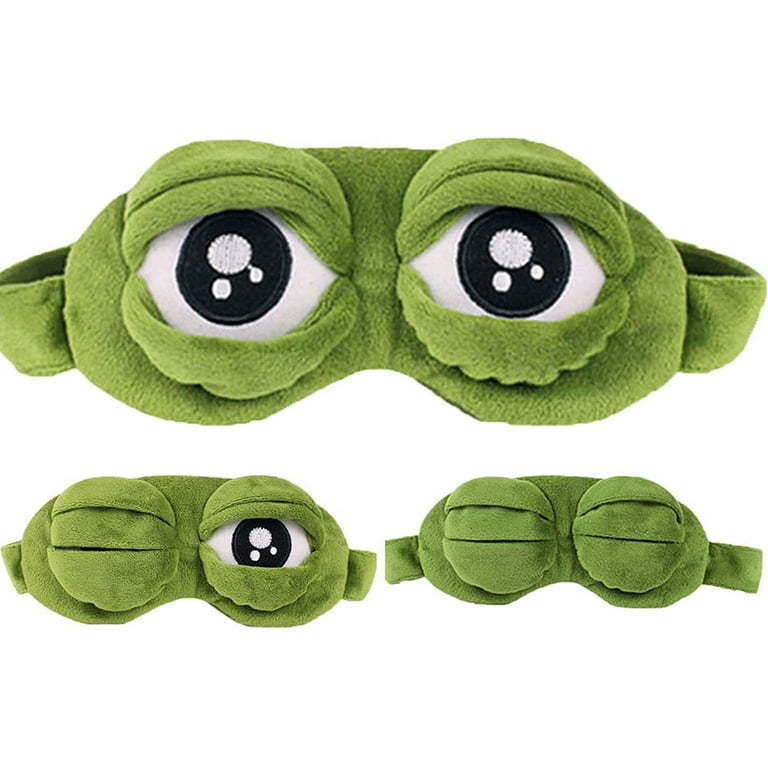 Funny Frog Plush Eye Sleep Mask – Kirakira World