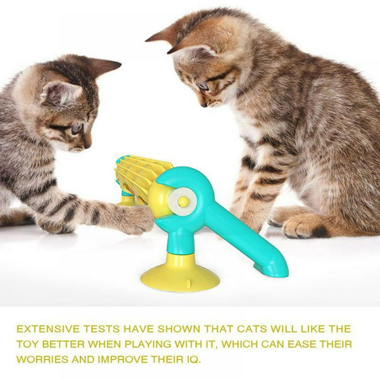 Pet Cat Bell Ball Puzzle Toy Box Cat Scratch Board Wooden Self Hi Food  Leakage Device Cat Toys Cat Accessories