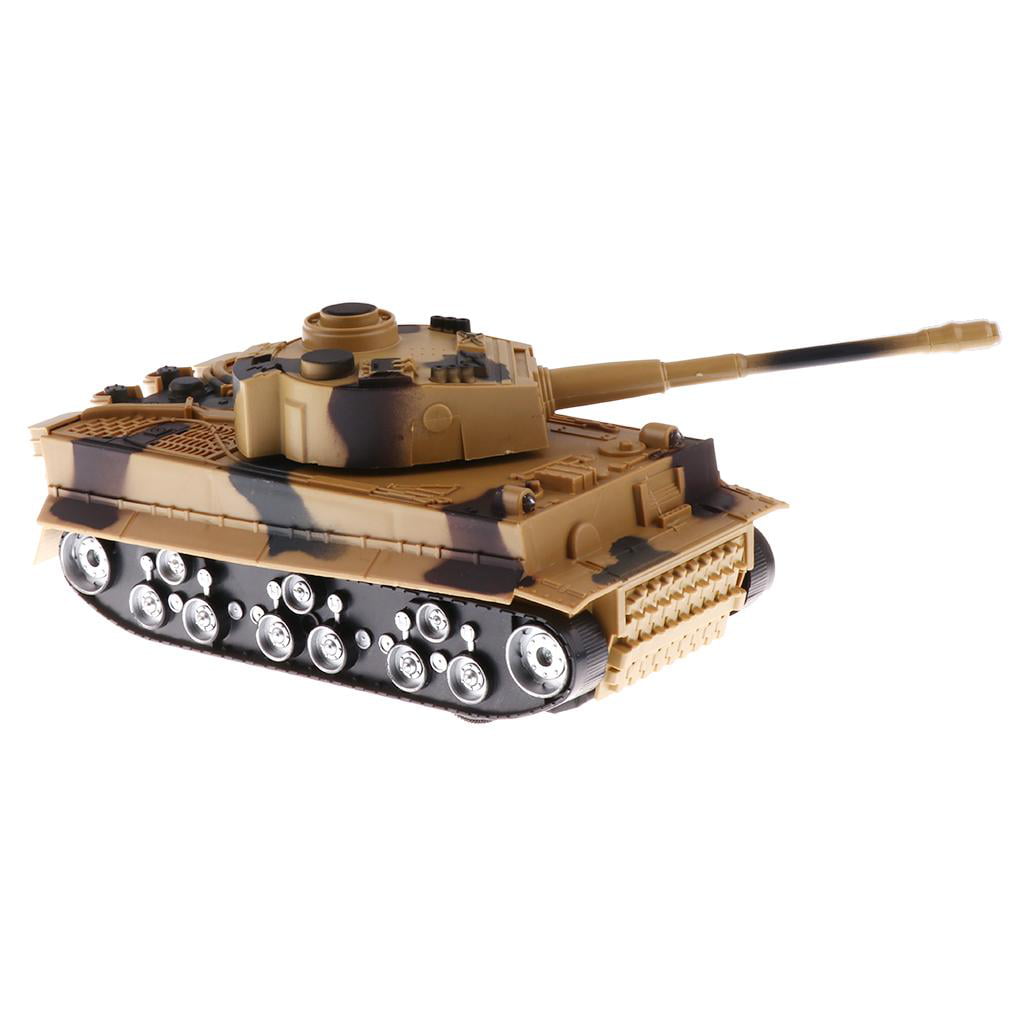 1:32 German Tiger Tank for 54mm Army Men Soldier Figures Camo Earth Yellow 