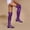 Purple, variant on Babysbule Boots for Women Winter Fall/Winter Candy Low Heel Patent Leather Side Zip Tall Over-the-Knee Boots