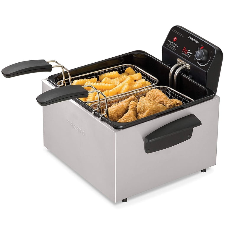 Presto 05466 Pro Fry Immersion Element Deep Fryer, Stainless Steel