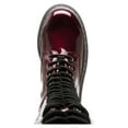 thumbnail image 3 of WILD PAIR Womens Burgundy Lace-Up Back Pull Tab Lug Sole Comfort Rylee Round Toe Block Heel Zip-Up Combat Boots 6 M, 3 of 4