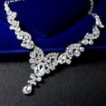thumbnail image 3 of La Boda Conjunto De Joyas Glamuroso Collar Y Pendientes-plateado XianweiShao 9024719144047, 3 of 5
