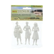 Wee Scapes Human Figures, Half Scale, 3/Pkg., Female