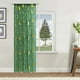 thumbnail image 5 of Cortina Navideña Smj251009003 | Decoración Navideña Grande de Poliéster de 132 X 274 Cm | Estampado de Copos de Nieve de Árbol de Navidad Verde y Rojo | Decoración para Fiestas En El Dormitorio y La, 5 of 6