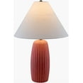 thumbnail image 5 of Livabliss Table Lamps, 22" Millau Rustic Bedside Nightstand Table Lamp for Bedroom Living Room Office, Brick Body with White Shade (22"H x 15"W x 15"D), 5 of 6