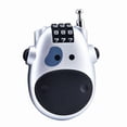 thumbnail image 1 of Anti-Theft Password-Protected Extendable Steel Wire Lock: Secure Motorcycle Helmet, Electric Bike, and Luggage with Durable Fixation - Silver Cow Design, 1 of 6