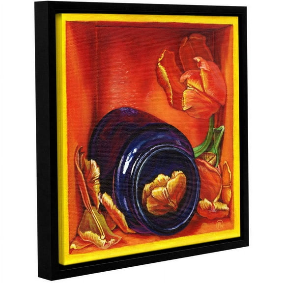 ArtWall Paige Wallis "A Spill Of Petals" Gallery-wrapped Floater-framed Canvas