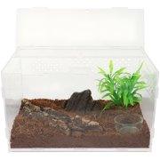 LAMIRO Transparent Terrarium Reptile Tank Snake Cage Animal Small Playpen Lizard Spider Tarantula Enclosure