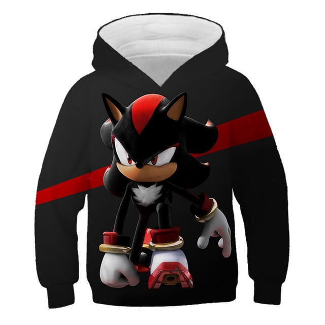 Sudadera con capucha de Sonic para niños, sudaderas para bebés, niños y niñas, sudaderas con capucha de dibujos animados, ropa para niños, camisetas de manga larga, abrigos, jerséis