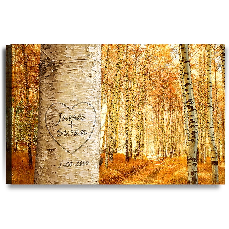 Personalized Canvas Print love on Beach Wall art Gift ready to hang DecorArts