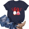 thumbnail image 2 of Nmnitkp Valentine's Day Shirt for Womens Cute Gnomes T-Shirt Love Heart Printed Shirts Short Sleeve Graphic Tees Tops, 2 of 4