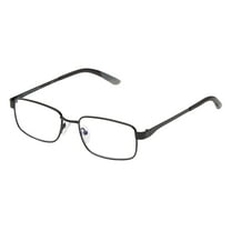 SAV Sportex Blue Light Reading Glasses, Stainless Steel Rectangle Sport Frame, AR4148, 3.00, Gray