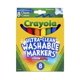 thumbnail image 1 of Marcadores Crayola Lavables Punta Ancha Clásicos Paquete de 8, 1 of 6