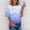 Blue#03, variant on Mothers Day Gifts Women Summer Tie Dye Plus Size T-Shirt, Short Sleeve Round Neck Casual Loose T-Shirt Top, Gift on
