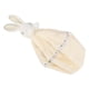 thumbnail image 4 of Manta calmante de conejo de terciopelo, toallitas suaves para calmar al bebé, toalla calmante para bebé (blanco cremoso), 4 of 5