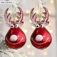 thumbnail image 3 of 2 bolas de Navidad de alce, adornos para árbol de Navidad, adornos colgantes para el hogar, fiesta de Año Nuevo, Navidad 2022, 3 of 5