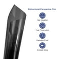 thumbnail image 3 of Window Film, Glass Sun Blocking, Heat Control Self Adhesive Black Window Tint, 9.8x1.97ft for Home Office, 3 of 6