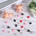 thumbnail image 4 of 1 Box 40Pcs 4 Colors Plastic Safety Noses Animal Doll Craft Triangle Crochet Dog Teddy Bear Flocking Nose with Washers Dolls Making Supplies for Amigurumi Puppet Plush Stuffed Animals 15mm, 4 of 9