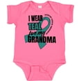 thumbnail image 3 of Inktastic I Wear Teal for My Grandma Ovarian Cancer Awareness Boys or Girls Baby Bodysuit, 3 of 5
