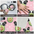 thumbnail image 4 of Vsdgher Panda Avocado print Flannel Anti-Slip Floor Mat Comfort Mat Floor Carpet for Decor, Non-Slip, Home, Office, Laundry, Durable, 4 of 5