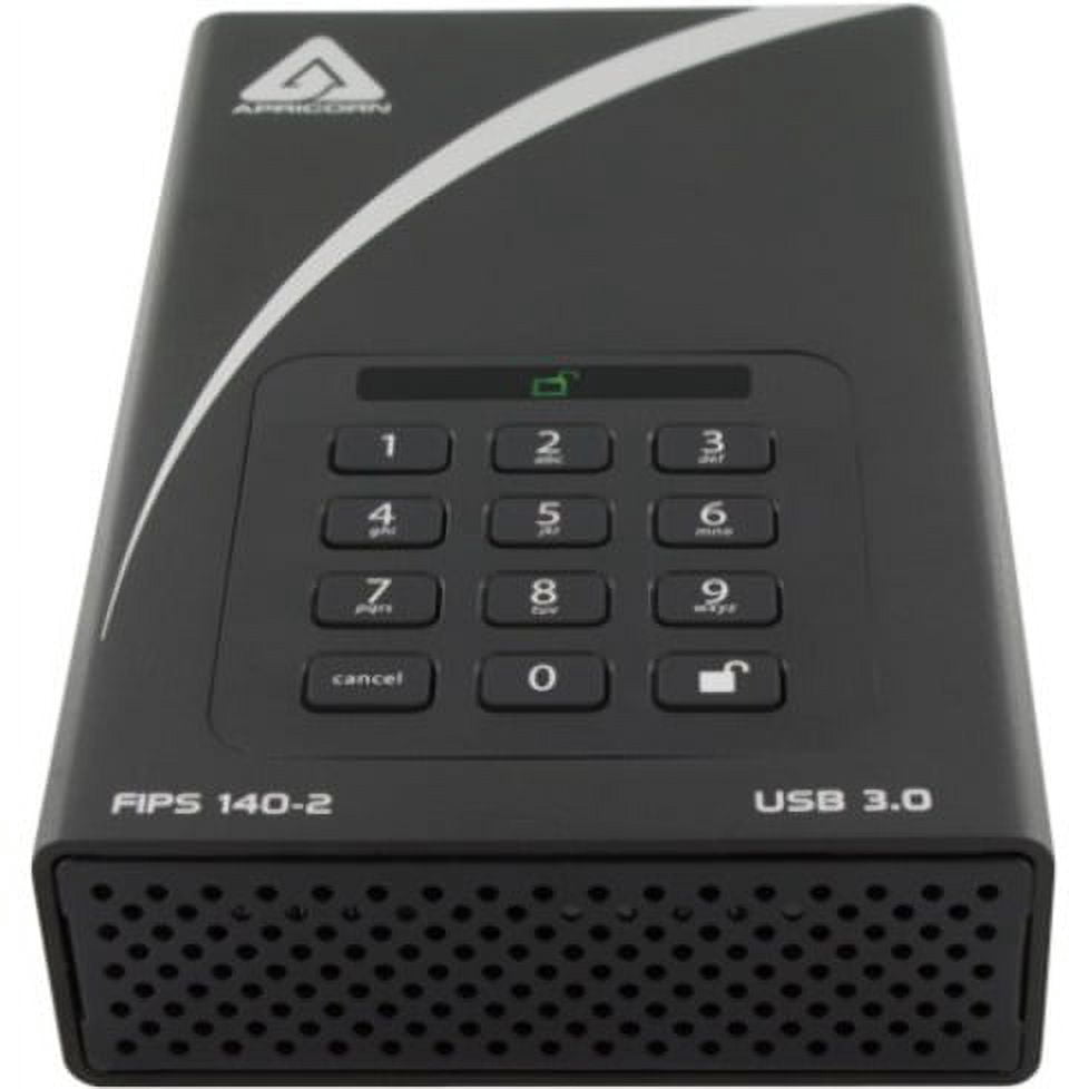 Apricorn Aegis Padlock DT 16TB USB 3.0 External Hard Drive ADT3PL256F16TB