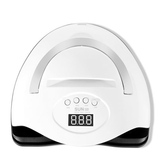 160W Nail Lamp Gel Nail Polish Dryer 4 Timer Setting with Portable Handle Fingernail Toenail Curing Lamp Nail Art Painting Salon Tool
