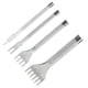 thumbnail image 4 of Cinceles de encaje de 1 a 6 dientes para hacer agujeros en cuero, juego de punzones de acero de grado industrial de herramientas de alta velocidad, 4 of 8
