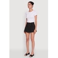 thumbnail image 3 of Womens Trendy Belted Front High Waisted Mini Pleated Skirt, 3 of 6