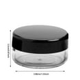 thumbnail image 6 of Clear Wide Mouth Leak Proof Jars For Travel Makeup Storage Cosmetic Containers With Secure Lids Round Small Size Portable Organizer, 6 of 8