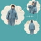 thumbnail image 3 of Student Children's Plaid Pocket Fashion Raincoat With Schoolbag Bit Raincoat, 3 of 4