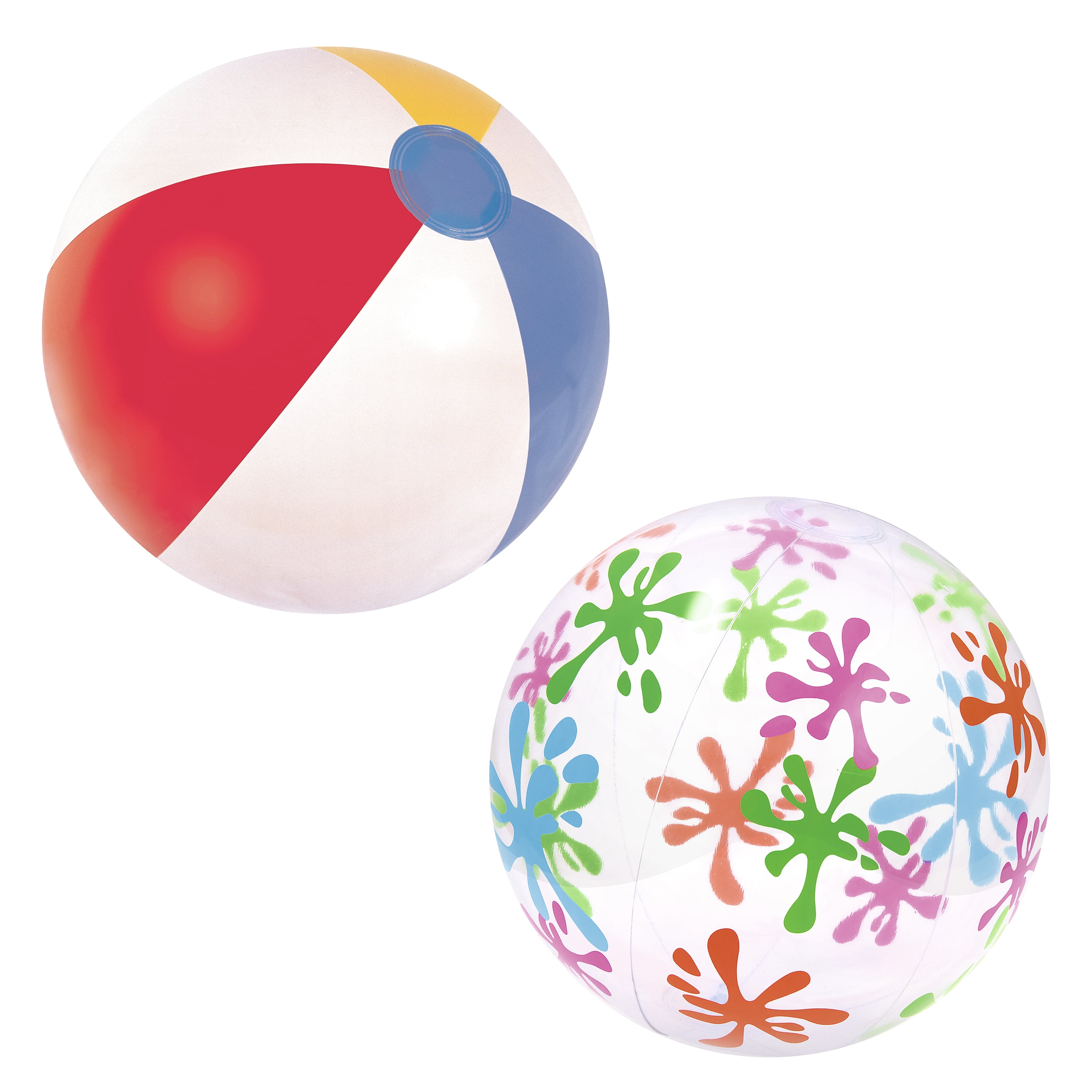 2 beach balls