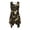 Golden Crane & Pine Floral Pattern, variant on HELLHERO Side Pockets Sleeveless Sundress, Mandala Floral Pattern Summer Sleeveless Sundress Polyester Asymmetric Summer Sleeveless Dress Round Neck