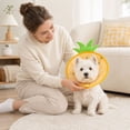 thumbnail image 3 of FTsdfkl Soft Adjustable Cat Cone Collar,Cute Fuirt Style Cone for Pets,Lightweight Comfortable Recovery Collar for Cats and Dog After Surgery, 3 of 8
