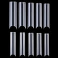thumbnail image 2 of YIMART Long C Curved False Nail Tips,C Curved Nail Tips,Long C Curve False Nails,200pcs/box Clear ABS XL C Curve Fake Nails Premium Square French Acrylic Press On Nails, 2 of 9